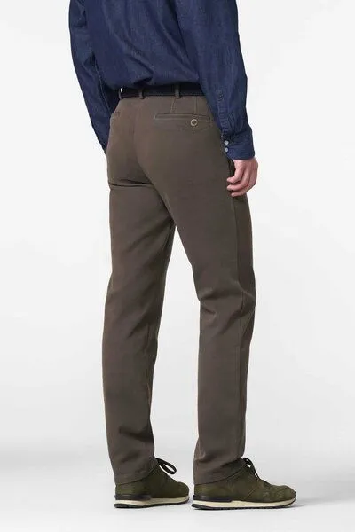 Meyer MEYER Winter-Twill Chino, Braun (stein), – Produktbild 3 von 4