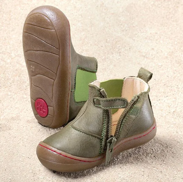 Pololo Pololo Lauflerner-Stiefelette "Chelsea Mini", Grün, – Produktbild 2 von 4