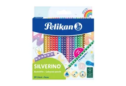 Pelikan Pelikan Buntstift Pelikan Buntstifte SILVERINO dreieckig dünn, 24er Set – Produktbild 1 von 1