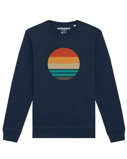 watapparel watapparel Sweatshirt Unisex Retro Sunset Ocean – Produktbild 1 von 1