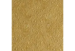 Ambiente Luxury Paper Products Papierserviette, Servietten Papier 25x25cm 3-lag Elegance geprägt 15 Stk Gold Metallic – Produktbild 1 von 1