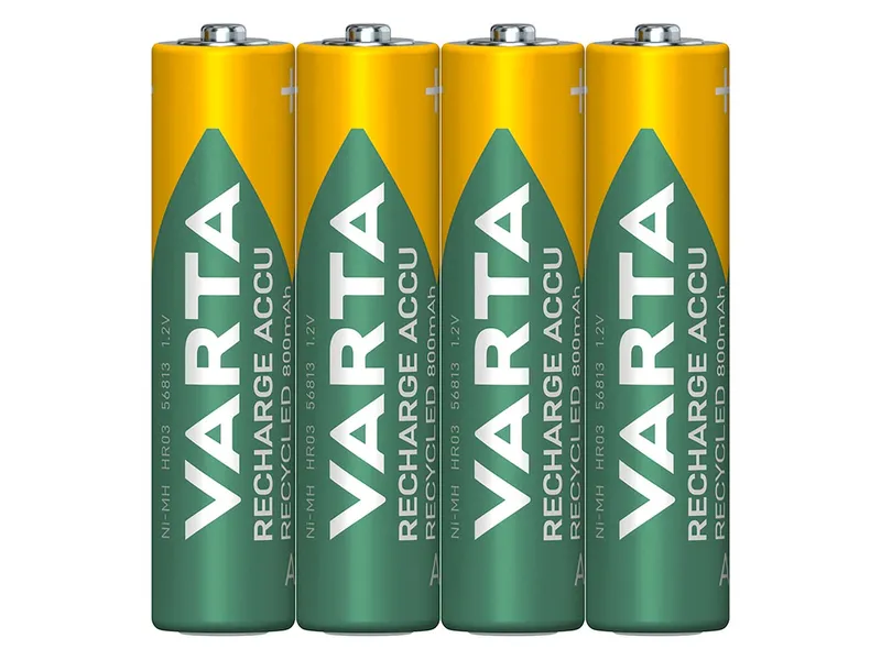 Varta Varta Ready-to-use Akku 'Recycled' Micro AAA, 1,2 V, 800 mAh, 4 Stk. – Produktbild 2 von 8