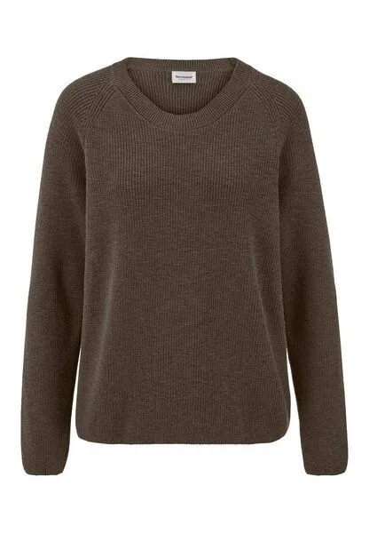 hessnatur hessnatur Pullover Relaxed aus reiner Bio-Baumwolle, Vintage oliv, – Produktbild 3 von 4