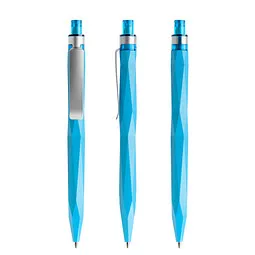 prodir prodir® Druckkugelschreiber QS20 PMS Push, blaue Mine, cyanblau, Hellblau, – Produktbild 1 von 1