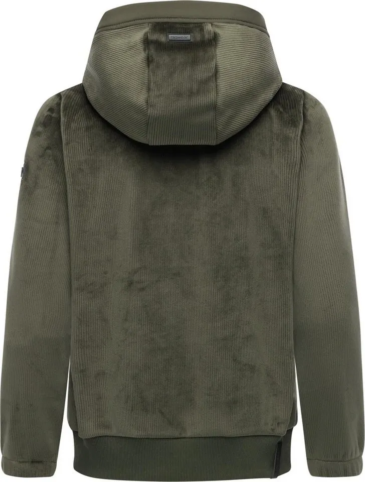 ragwear ragwear Fleecejacke Cousy Short Bonded Übergangsjacke mit kuscheligem Teddyfell-Innenfutter, Grün, – Produktbild 4 von 5