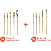 Pinsel Starterset mit 10 Pinseln – Produktbild 1 von 1