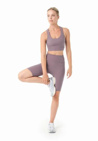 ORGANICATION ORGANICATION LESSLEY | Biker-Shorts aus recyceltem Polyamid, Dirty lilac, – Produktbild 1 von 3