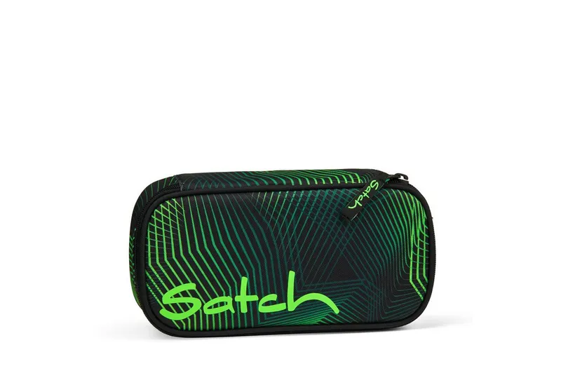 Satch Satch Federmäppchen Schlamperbox, (1-tlg), inklusive Geodreieck und Stundenplan, Schwarz, – Produktbild 1 von 7