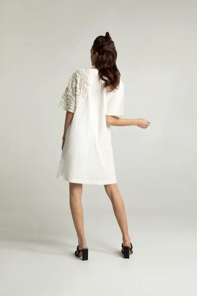 Lovjoi Lovjoi Midikleid ELOUISE, White birch (natur), – Produktbild 4 von 4
