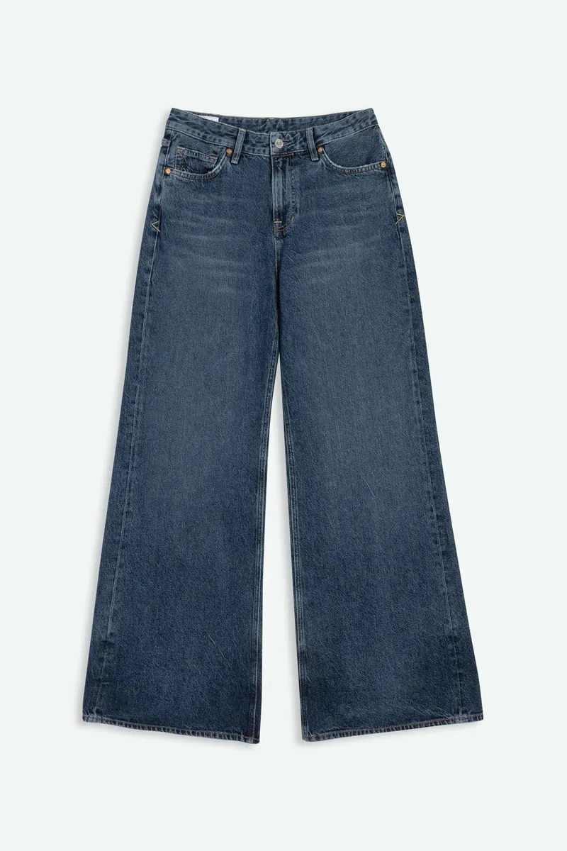 Kings Of Indigo Kings of Indigo Damen vegan Jeans Flare Tiy Zintare Dunkel, Blau, – Produktbild 2 von 2