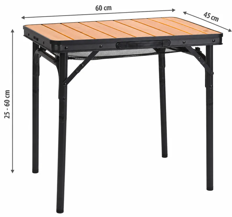 Camplife Camplife Mera Bambus Beistelltisch 60 x 45 cm, Schwarz, – Produktbild 2 von 2
