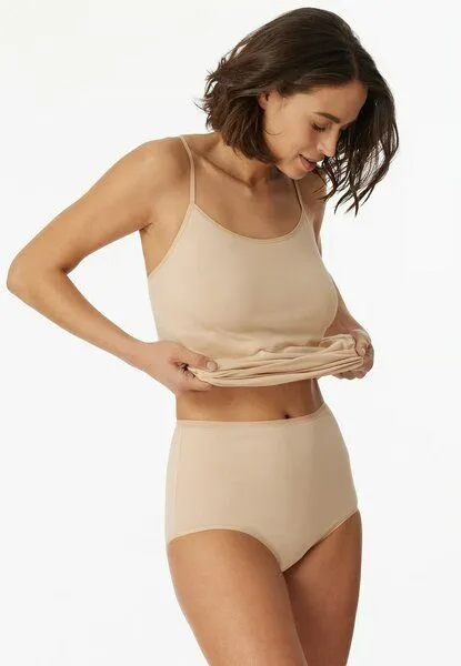 Schiesser Schiesser 2er Pack Maxi-Slip Organic Cotton 95/5, Sand, – Produktbild 1 von 4