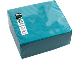 ProNappe 50 ProNappe Cocktail-Servietten 20 x 20 cm, türkis – Produktbild 1 von 1