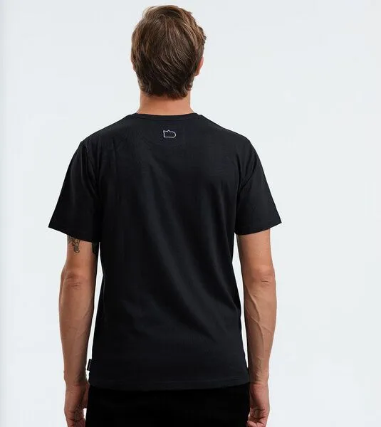 Gary Mash GARY MASH T-Shirt Peace Sign aus Bio-Baumwolle, Schwarz, – Produktbild 4 von 4