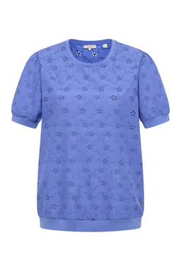 Tranquillo Bluse Leeaa aus Bio-Baumwolle - baja blue / 40 – Produktbild 1 von 1
