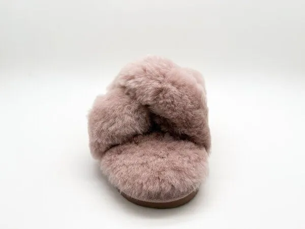 thies Pantoffel-Sandale aus Schaffell "thies Sheep Cross Sandal", Pink, – Produktbild 4 von 4
