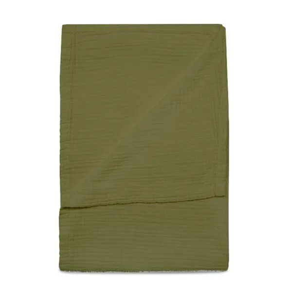 Kayori Kayori Cato - Plaid - 150x220 - 100% Bio-Baumwolle, Dunkelgrün, – Produktbild 1 von 1