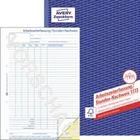 Avery Zweckform Avery Zweckform Formularbuch '1773' Stundennachweis ECF – Produktbild 3 von 3