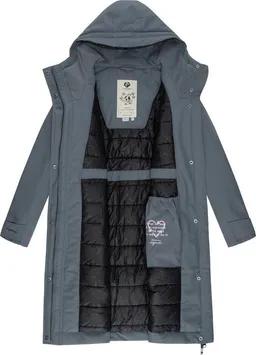 ragwear ragwear Wintermantel Refutura Remake Langer wasserdichter Mantel mit Kapuze – Produktbild 1 von 1