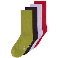 MELA MELA Gerippte Socken 4 Paare aus 100% Bio-Baumwolle – Produktbild 1 von 1