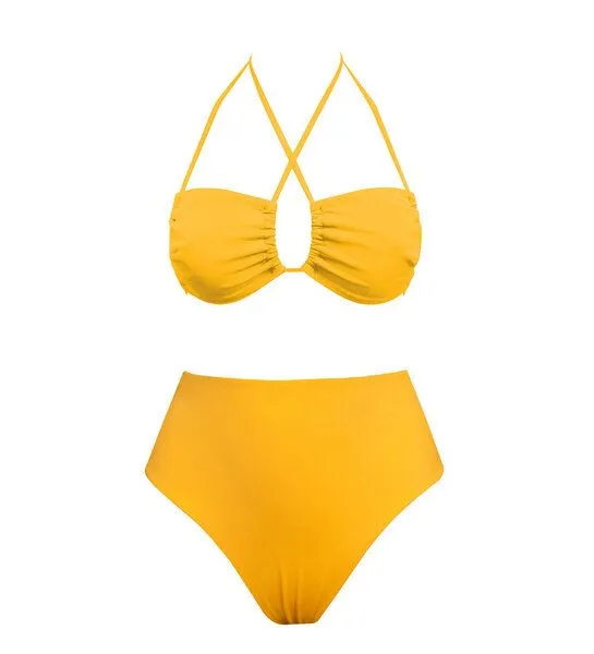 Anekdot Anekdot Bikini Set Low Versatile Top + Skyline High Slip, Yellow, – Produktbild 4 von 4