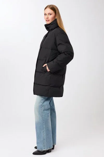 LangerChen LangerChen Jacke mit Stehkragen aus Eco Daune, Black (schwarz), – Produktbild 3 von 4