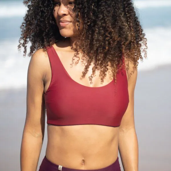Inaska INASKA Reversible Bikini Top PURE, Beere, – Produktbild 2 von 4