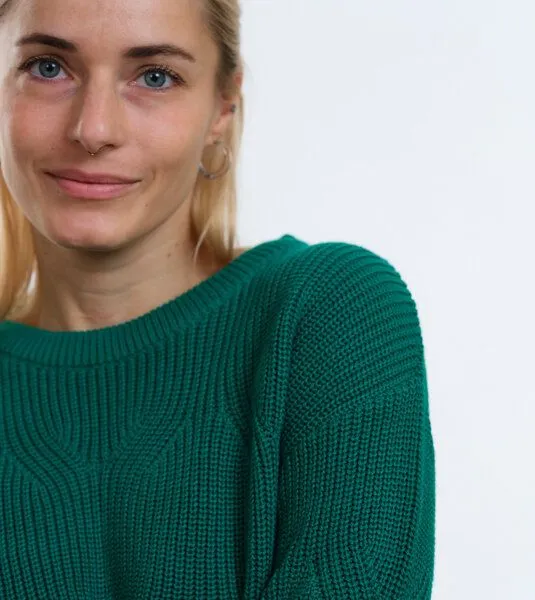 Gary Mash GARY MASH Kurzer Strickpulli May aus Biobaumwolle, Grün, – Produktbild 4 von 4