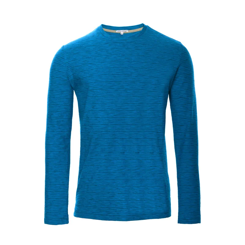 Living Crafts Living Crafts Herren Langarm-Shirt (100% Bio-Baumwolle), Blau, – Produktbild 7 von 7