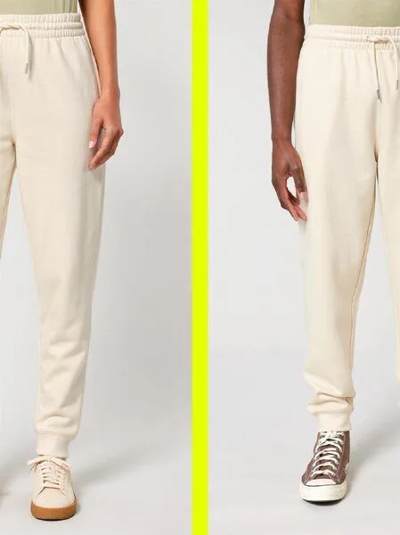 UNIPOLAR Unipolar Unisex Basic Jogginghose Moville Regular Fit, Beige (natural raw), – Produktbild 5 von 6