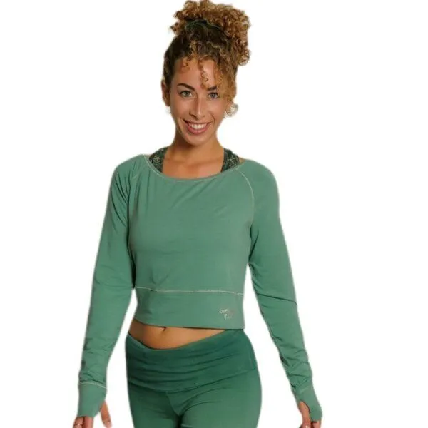 The Spirit of OM The Spirit of OM Yoga Longsleeve, Green, – Produktbild 1 von 3