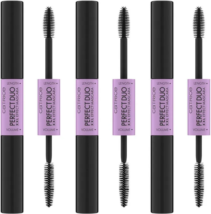 Catrice Mascara Perfect Duo XXL Effect Mascara, 3-tlg., mit intensiv schwarzer Farbe, Schwarz, – Produktbild 1 von 5
