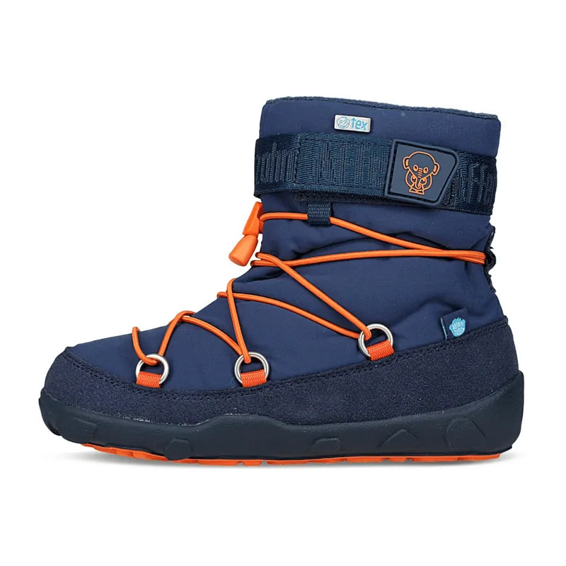 Affenzahn Affenzahn Snowy Elephant AFZ-SSW - Stiefel mit Futter - Barfußschuhe für Kinder, Blau, – Produktbild 5 von 8