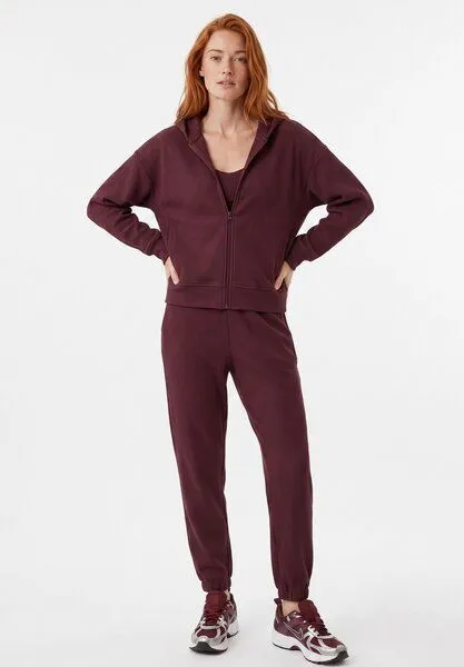 ORGANICATION ORGANICATION JENNIFER | Waffel-Hoodiejacke aus Bio-Baumwolle & recyceltem Polyester, Red, – Produktbild 3 von 5