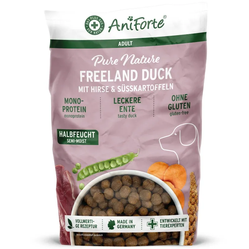 AniForte AniForte Trockenfutter FreelandDuck - Leckere Ente mit Hirse 12,5 kg – Produktbild 1 von 2