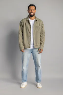 DIRTS DIRTS Herren vegan Jeansjacke Unisex Dusty Olive – Produktbild 1 von 1