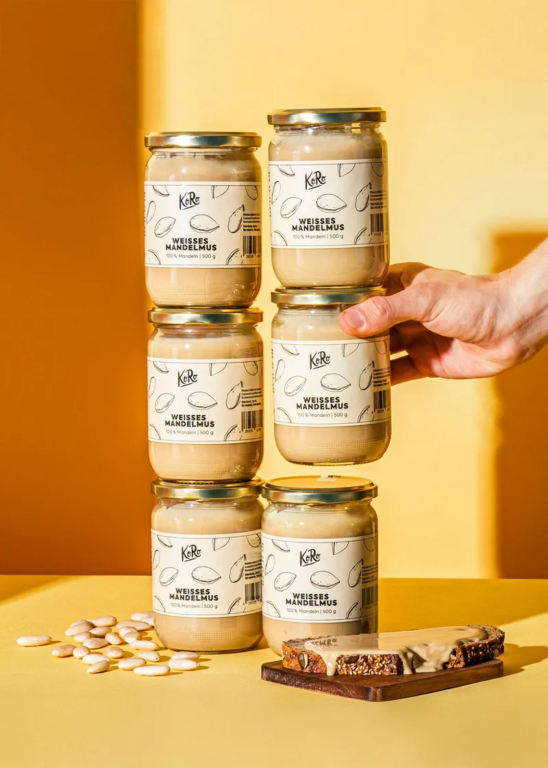 KoRo Weißes Mandelmus 6 x 500 g – Produktbild 3 von 8