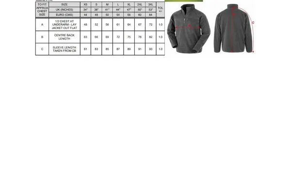 Result Genuine Recycled Result Genuine Recycled Recycelter Fleecepullover Troyer Unisex Damen / Herren, Rot, – Produktbild 3 von 3