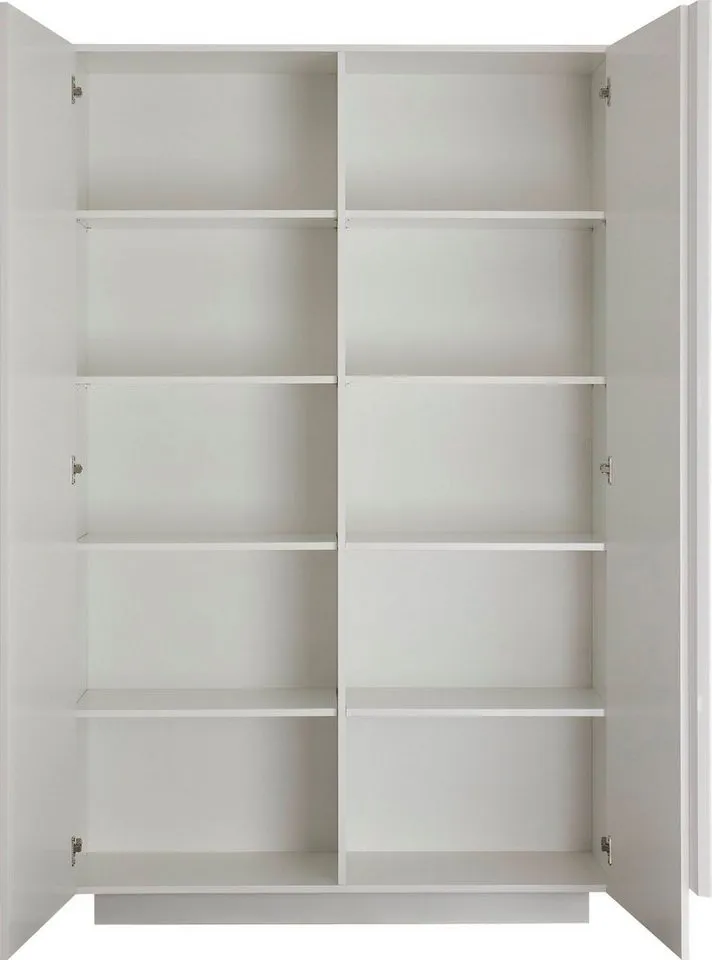 Home affaire Mehrzweckschrank Jupiter, Höhe 193 cm, Stauraumschrank 2 Türen - Soft Closing, Highboard, moderne Griffblende, FSC®, cleveres Stauraumkonzept, Weiß, – Produktbild 5 von 5