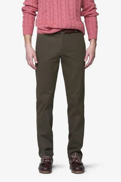 Meyer MEYER PIMACOTTON SATIN CHINO, Braun(braun), – Produktbild 1 von 4