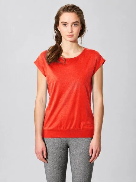 HempAge HempAge Damen Yoga T-Shirt Hanf/Bio-Baumwolle, Brick-182 orange, – Produktbild 2 von 6