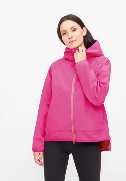derbe derbe Softshelljacke „Peutby“, Pink glo tiger lily, – Produktbild 1 von 4