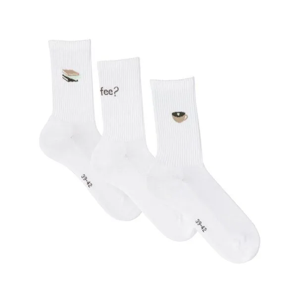 trueStory trueStory Socken, 3er-Pack - GIONA, White/coffee (weiß), – Produktbild 4 von 4