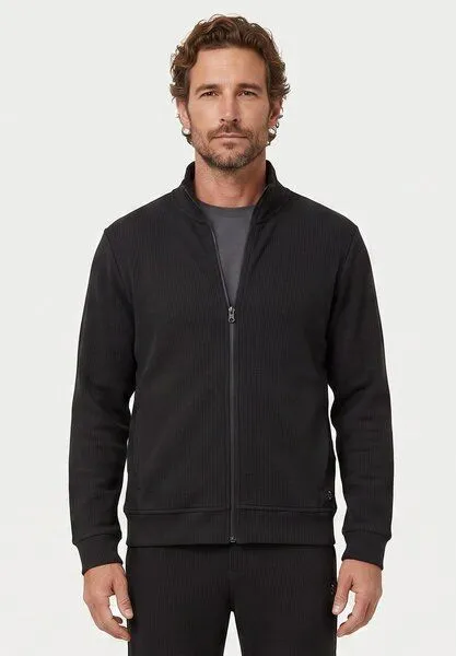 ORGANICATION ORGANICATION JORRIN | Waffel-Jacke aus Bio-Baumwolle & recyceltem Polyester, Black, – Produktbild 1 von 4