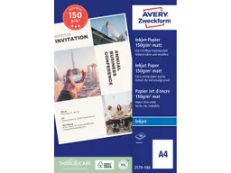 Avery Zweckform 100 Blatt Superior Inkjet Papier 150g – Produktbild 1 von 1