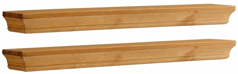 OTTO home Wandregal Vinales, Regal, Wandboard, im 2er Set, aus massiver Kiefer, FSC®, Beige, – Produktbild 4 von 5