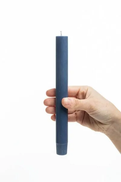Tranquillo Handgearbeitete Stabkerzen GLUMI dark blue 4er-Set, 20 cm - blau – Produktbild 3 von 4