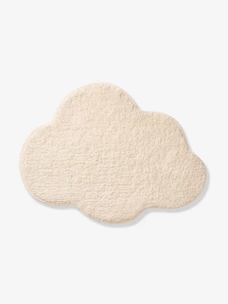 Vertbaudet Vertbaudet Teppich WOLKE Kinderzimmer, Wollweiß, – Produktbild 3 von 4
