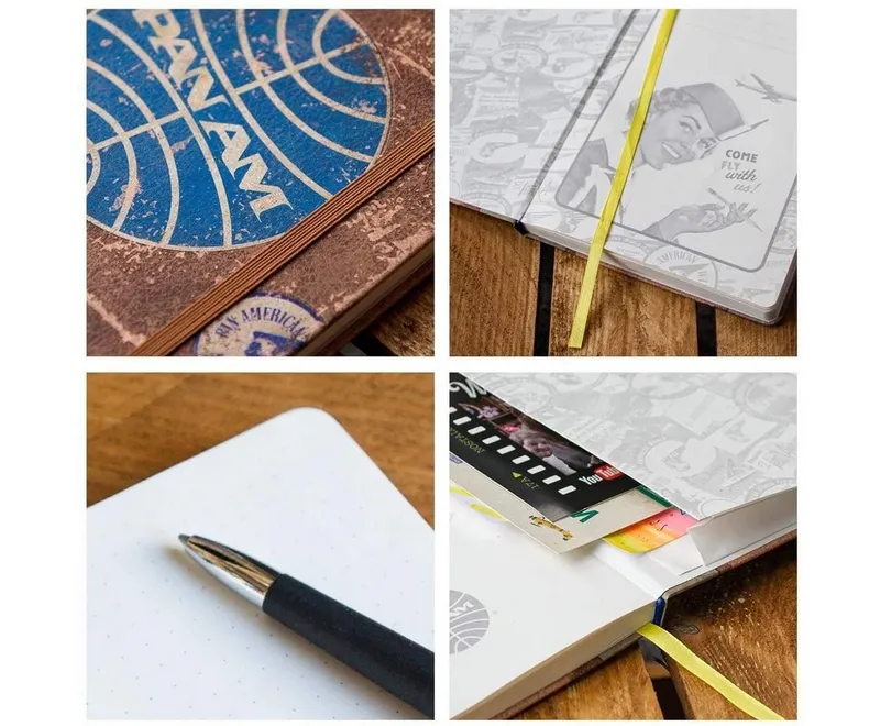Nostalgic-Art Notizbuch DIN A5 Notizbuch - Pan Am Travel – Produktbild 4 von 4