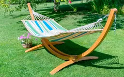 Chillounge Einzel-Stabhängematte für Outdoor und Garten Gesamtlänge 3 Meter Green Bay – Produktbild 1 von 1